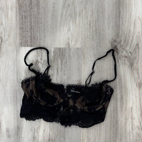 For Love And Lemons Black Lace Bralette size XS - Picture 1 of 5